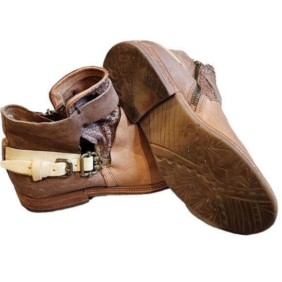 A.S. 98 Womens Leather Ankle Boot Booties  EU 40 / 9-9.5 Low Ankle Boots - Picture 9 of 9